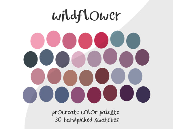 Color Palette for Procreate | Wildflower