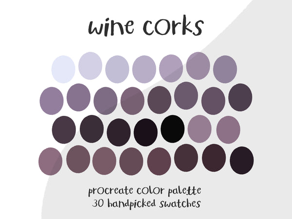 Color Palette for Procreate | Wine Corks