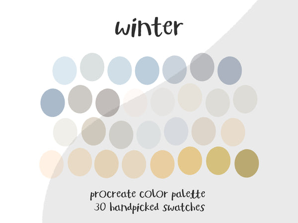 Color Palette for Procreate | Winter