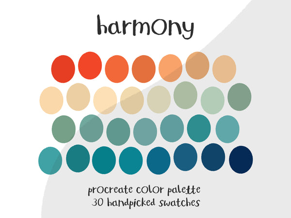Color Palette for Procreate | Harmony