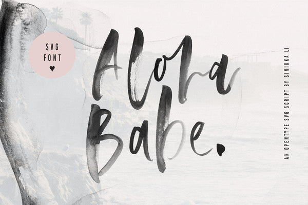 Aloha Babe SVG Font