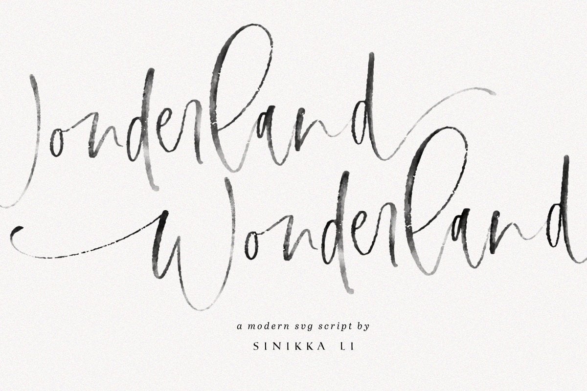 Wonderland SVG Font
